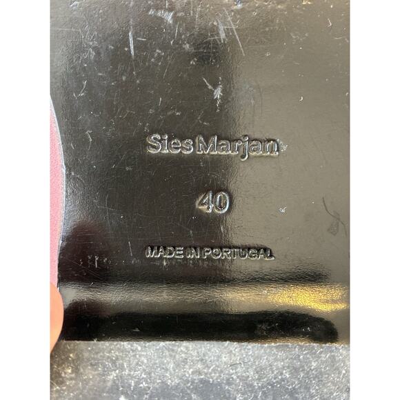 Sies Marjan Pink Suede Penny Loafer Mule Flats Slip On Designer Luxury Women 9 - Picture 11 of 16